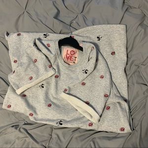 Disney mini mouse embroidered fleece dress